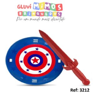 KIT HERÓI ESPADA E ESCUDO - SORTIDOS - ALGAZARRA