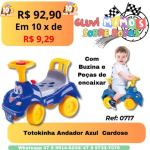 Totokinha Menino Cardoso Azul/Amarelo