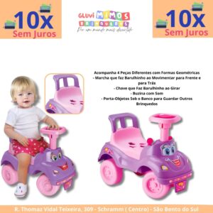 Andador Carrinho Totokinha Com Buzina e Acessórios - Cardoso Toys
