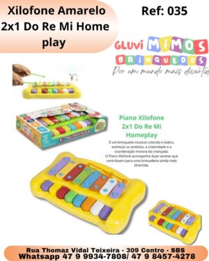 Xilofone Amarelo 2x1 Do Re Mi Home play
