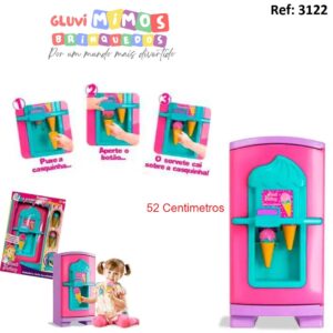 Sweety Fantasy Geladeira Gela Sorvetinho Cardoso Toys 50cm