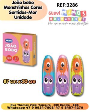 João Bobo Monstrinhos Cores Sortidas-Mor - Unidade