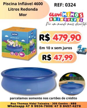 Piscina Inflável 4600 Litros Redonda mor