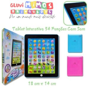 Brinquedo Tablet Infantil Educativo Aprendizado 54 Funções