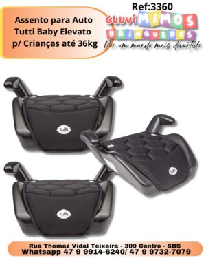 Assento para Auto Tutti Baby Elevato - p/ Crianças até 36kg