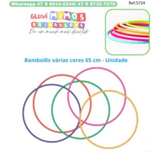 Bambolês várias cores 65 cm - Unidade