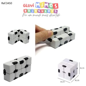 Fidget Toy Cubo Infinito Branco Antistress Brinquedo - Pop it
