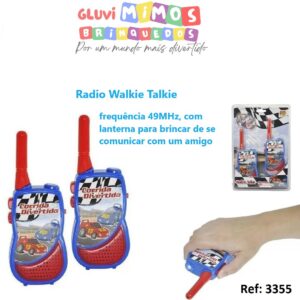 Walkie Talkie Infantil Brinquedo Menino Pilha Lanterna -