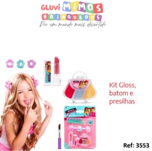 Kits para meninas vaidosas maquiagem e acessórios