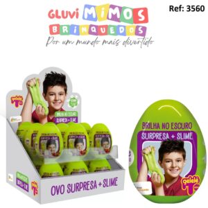Ovos Surpresa Slime Brilha No Escuro - Unidade