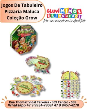 Jogos De Tabuleiro Pizzaria Maluca Coleção Grow