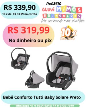 Bebê Conforto Tutti Baby Solare Preto