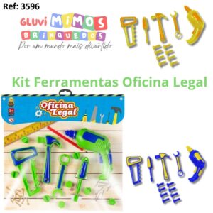 Kit Ferramentas Brinquedo Infantil Oficina Legal Didático - BS Toys