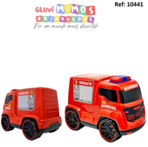 Carrinho Truck Bombeiro  26cm Bs Toys