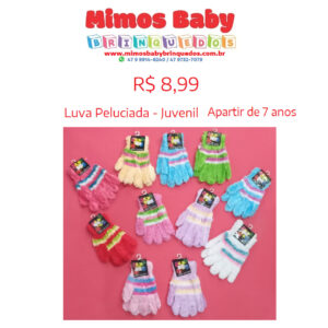 Luva Juvenil /  - Peluciada - A partir de 7 anos