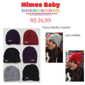 Touca Adulto Juvenil - com enfeite