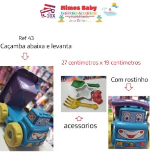 Caçamba Baby com Acessórios - 27 cm x 19 cm - Ref 43