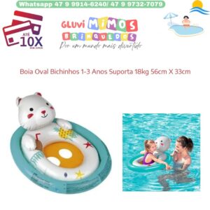 Boia Oval Bichinhos 1-3 Anos Suporta 18kg 56cm X 33cm