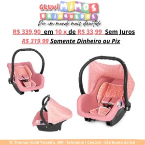 Bebê Conforto Solare Tutti Baby Até 13 Kg  - Rosa