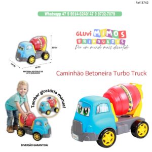 Turbo Truck Maral Betoneira  – Colorido - 48 cm x 30 cm