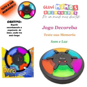 Jogo De Memória Eletronico Decoreba C/ Luz E Som Educativo