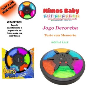 Jogo De Memória Eletronico Decoreba C/ Luz E Som Educativo