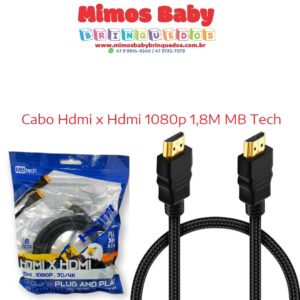 Cabo Hdmi x Hdmi  1,8M MB Tech