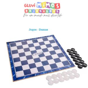 Jogo Tradicional Em Madeira Damas - Xalingo