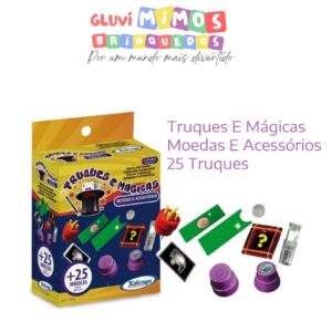 Kit Truques E Mágicas Xalingo Moedas E Acessórios 25 Truques