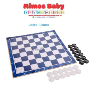Jogo Tradicional Em Madeira Damas - Xalingo