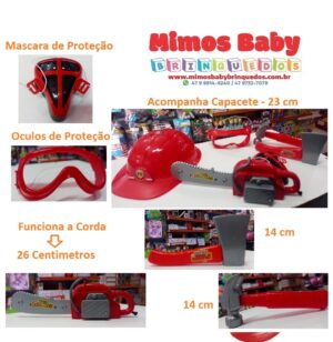 Kit Ferramenta - Com Capacete e Motosserra