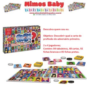 Jogo - Quem É Quem? 48 Cartas - Nig