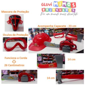 Kit Ferramenta - Com Capacete e Motosserra