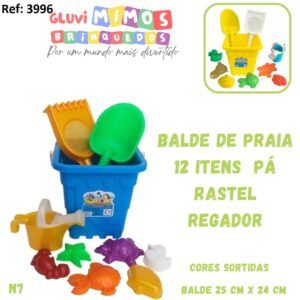 Balde de Brinquedo com Pá - Rastel - Regador e etc... - N7
