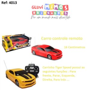 Carro de Controle Tiger Speed - 16 centimetros