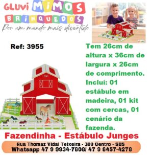 Fazendinha Estábulo  em MDF