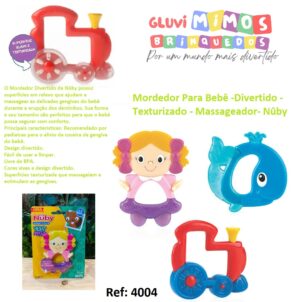 Mordedor Para Bebê -Divertido - Texturizado - Massageador- Nûby - Unidade