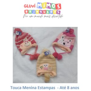 Touca Menina Estampas  - Até 8 anos