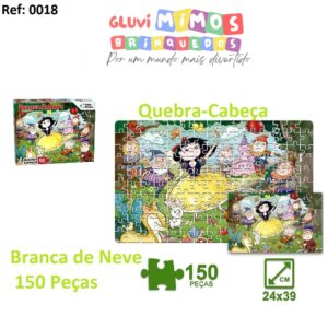 Quebra Cabeça Branca De Neve 150 Peças