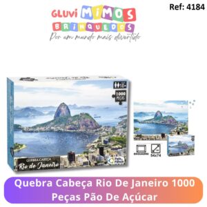 Quebra Cabeça Rio De Janeiro 1000 Peças Pão De Açúcar