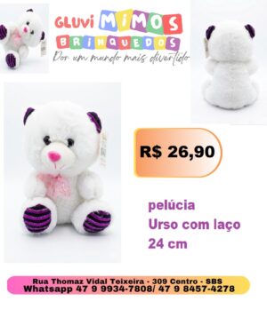 Urso de Pelúcia -  21 centímetros - Unidade