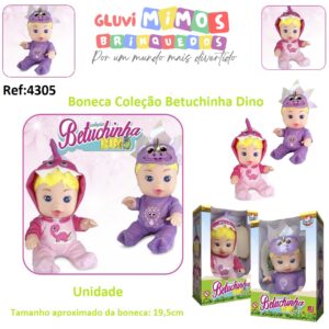 Boneca Coleção Betuchinha Dino Sid-Nyl - Unidade -  19,5cm