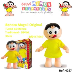 Boneca Magali Original Turma da Mônica Tradicional - SIDNYL  - 36cm