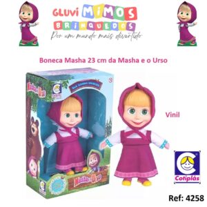 Boneca Masha 23 cm da Masha e o Urso brinquedo - Cotiplás