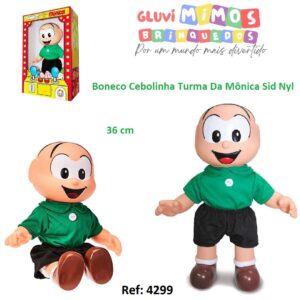 Boneco Cebolinha Grande-turma Da Mônica Sid Nyl -  36 cm