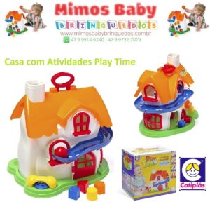 Casa com Atividades Play Time Cotiplás - Colorido