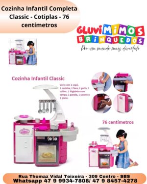 Cozinha Infantil Completa Classic - Cotiplas - 76 centímetros