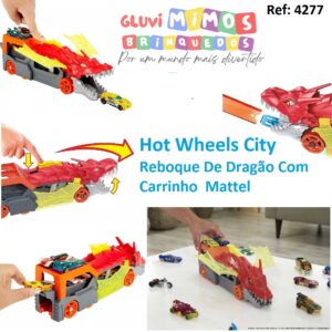 Hot Wheels City Reboque De Dragão Com Carrinho  Mattel
