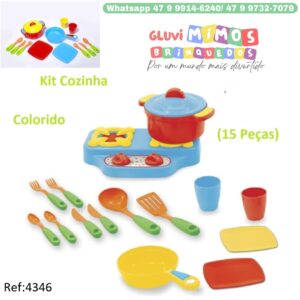 Kit Cozinha Colorido  (15 Peças) - Maral