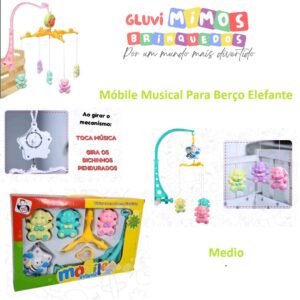MOBILE BERÇO MUSICAL MEDIO – ELEFANTE